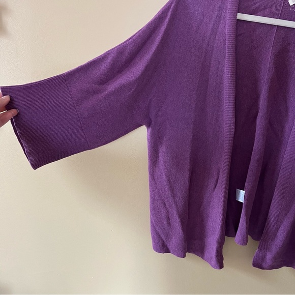 Eileen Fisher Deep Purple Women's Cardigan - Picture 4 of 7
